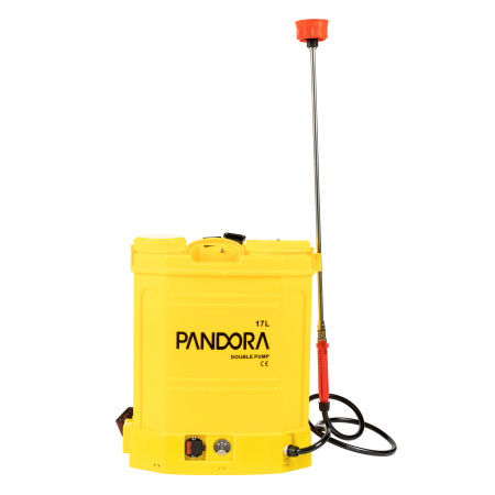Atomizoare si pulverizatoare - Pompa stropit acumulator 16L cu pompa dubla
