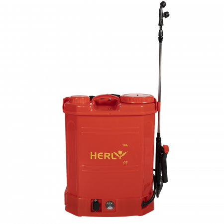 Atomizoare si pulverizatoare - Pompa stropit cu acumulator 16L HERLY (ROSIE)