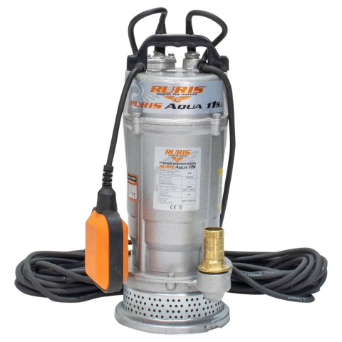 Pompe submersibile - Pompa submersibila pentru apa curata RURIS Aqua 11S, 550W, 25m, 3.6 m³/h, flotor automat