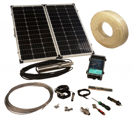 Pompe submersibile - Progarden 3TSS0.76-55-24/120 Pompa submersibila 3/4", solar, 120W/24V, MPPT, PFV 2x80W, 55m, 0.75mch, apa curata