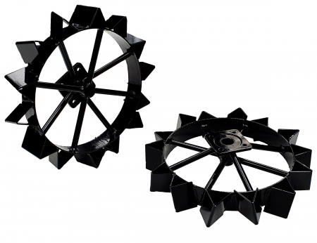 Accesorii utilaje agricole - ProGARDEN BT-2RN set 2 roti metalice 475x30x115mm, accesoriu motocultor U12E/U16/U16E