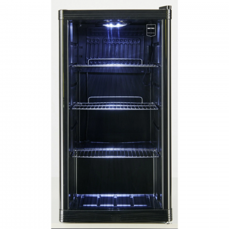 Racitor Bauturi , Metro Professional GPC1088 , 88L volum, Usa de sticla, Negru, Iluminare led, Rafturi inox [2]