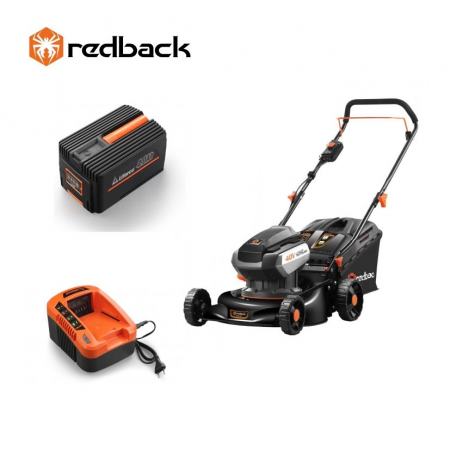 Masini de tuns gazon - Redback Pachet E142C+EP40+EC20 Masina de tuns gazon 420mm, acumulator 40V/4Ah, incarcator 40V/2A