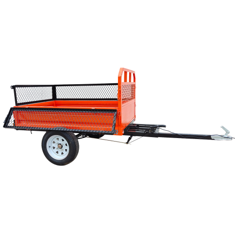 Utilaje agricole - Remorca RURIS 750S pentru minitractoare, 750 kg, basculabila, cu instalatie electrica 12V