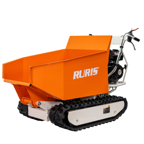 Roabe cu motor - Roaba Autopropulsata RURIS RTS 7000 Hidraulic 9 CP, 500kg, senile, basculare hidraulica