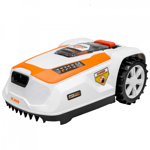 Masini de tuns gazon - Robot de Tuns Gazon RURIS RXR 800, Li-ion 20V, 2Ah,  latime taiere 180mm, inaltime 25-60mm, suprafata 800mp