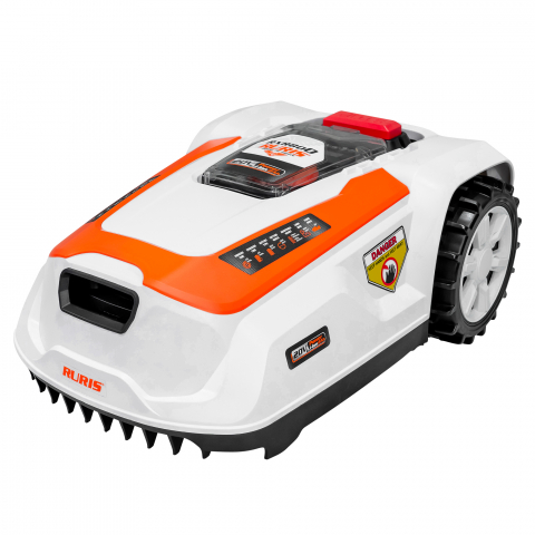 Robot de Tuns Gazon RURIS RXR 800, Li-ion 20V, 2Ah,  latime taiere 180mm, inaltime 25-60mm, suprafata 800mp [3]