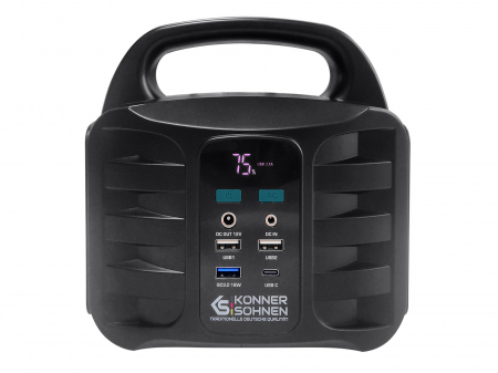 Statie portabila de incarcare KS 100PS, 100W putere nominala, capacitate baterie 155 Wh, 150 W, 15 V/2 A, lampa LED, afisaj LED