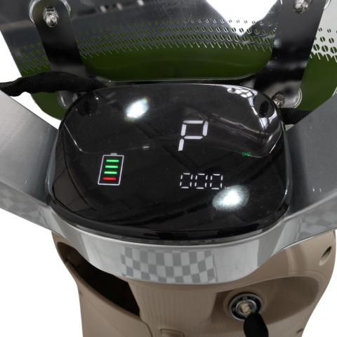 Scuter electric retro RURIS PILOT SX790 VERDE BAMBOO, 800W, autonomie pana la 70 km, 2 locuri [4]