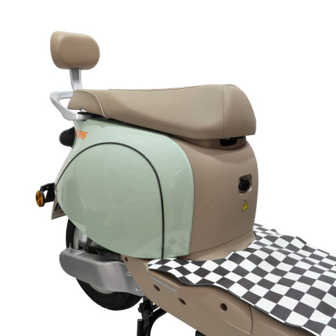 Scuter electric retro RURIS PILOT SX790 VERDE RETRO, 800W, autonomie pana la 70 km, 2 locuri [10]