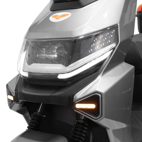 Scuter electric RURIS PILOT SX720G Gri, 2500W, baterie 72V 32Ah, autonomie până la 92 km, topcase inclus [11]