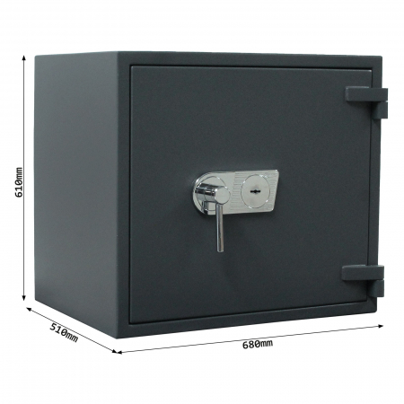 Seif Antifoc Rottner Galaxy 60 T05819 Închidere Cheie Gri Grafit [4]