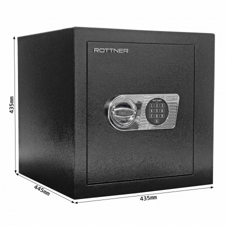 Seif Certificat Antiefracţie Rottner Monaco 45 EN1 Închidere Electronică Antracit [4]