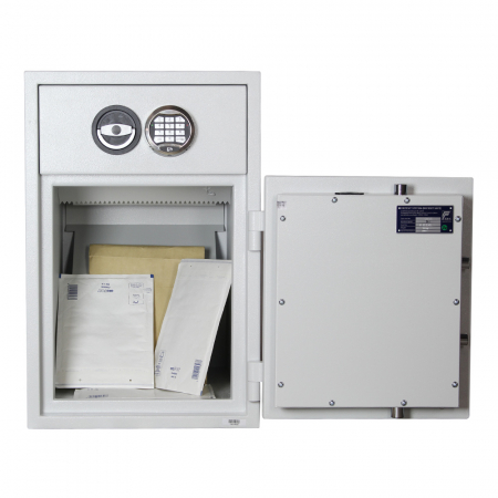 Seif Certificat cu Sertar Rottner T06172 D1-65  Închidere Electronică Gri Deschis [3]