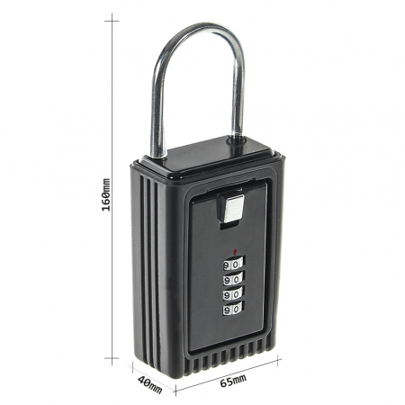 Seif Mic pentru Chei Rottner Key Box-1 Cifru Mecanic Negru [3]