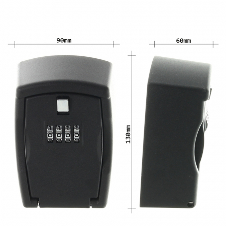 Seif Mic pentru Chei Rottner Key Protect Cifru Mecanic Negru [2]