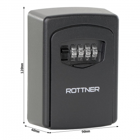 Seif pentru Chei Rottner Key Care Cifru Mecanic Negru [4]