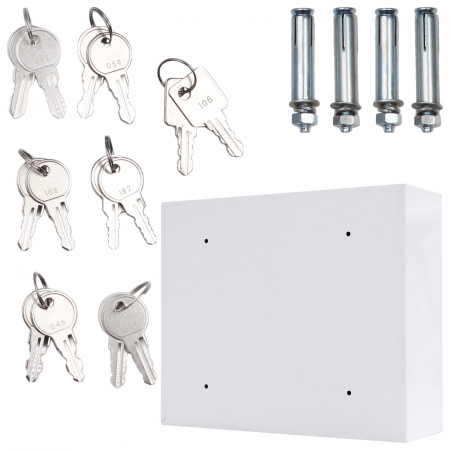 Seif pentru Chei Rottner Key System 6 Închidere Electronică pentru Exterior Alb [4]
