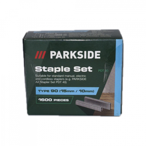 Scule electrice si unelte - Set Capse 15m/10mm Parkside PDT 40 – 1600 Bucăți, Compatibil cu Capsatoarele Manuale și Pneumatice