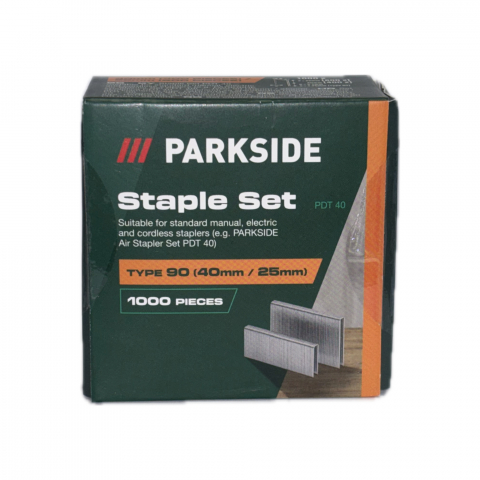 Scule electrice si unelte - Set Capse 40m/25mm Parkside PDT 40 – 1000 Bucăți, Compatibil cu Capsatoarele Manuale și Pneumatice