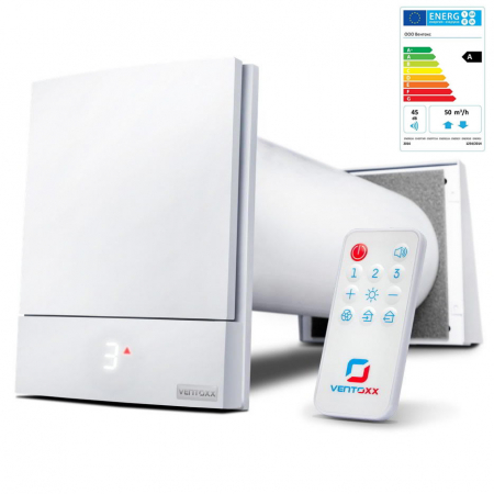 Sisteme de ventilatie - VENTOXX HARMONY CU TELECOMANDĂ, RECUPERATOR CALDURA DESCENTRALIZAT