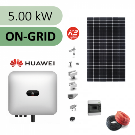 Sisteme fotovoltaice ON-GRID - trifazate - Sistem fotovoltaic ON-GRID, invertor 5 kW, trifazat