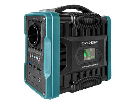 Generatoare solare/statii de alimentare portabile - Statie de incarcare portabila Konner&Sohnen KS200PS, 200 W, 1 x 230 V, 2 x 12 v, 1 x USB type C, 2 x USB 2.1, 1 x USB 3.0