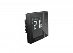 Smart Home - Termostat digital neprogramabil cu fir, montaj in doza SALUS VS35B negru. 5 ani garantie