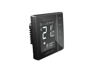 Smart Home - Termostat digital wireless cu montaj in doza SALUS VS10BRF negru 5 ani garantie