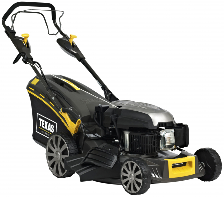 Masini de tuns gazon - Texas Premium 4850TR/WE Masina de tuns gazon, 3CP, latime lucru 48cm, inaltime taiere 28-75mm, 66L, benzina, reglaj central, autopropulsata, electric