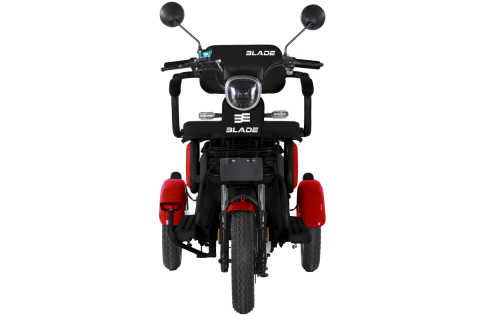Triciclu electric BLADE VIVA 14  Rosu-Negru, 25 km/h,  1200W, autonomie pana la 50 km, CIV inclus [2]