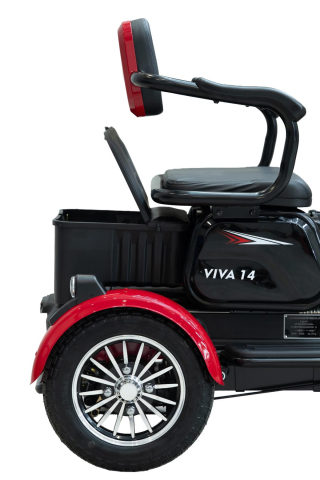 Triciclu electric BLADE VIVA 14  Rosu-Negru, 25 km/h,  1200W, autonomie pana la 50 km, CIV inclus [6]