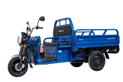 Triciclu electric cargo BLADE Sprint 3.0 Albastru-Negru 2000W - CIV inclus [2]