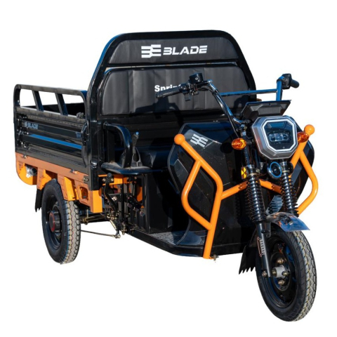 Triciclu electric cargo BLADE Sprint 3.0 Negru-Portocaliu 2000W - CIV inclus [1]