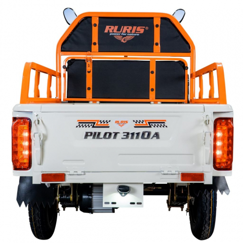 Triciclu electric cargo RURIS Pilot 3110A ALB fara permis, 2000W, viteza 25 km/h, autonomie 80 km [11]