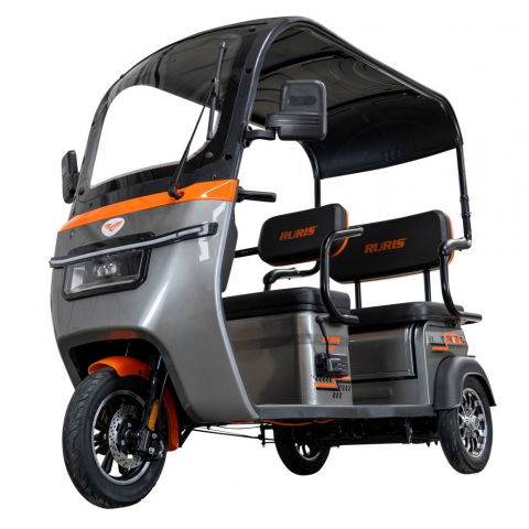 Triciclu electric cu cabina RURIS Pilot 3070G GRI fara permis, 2900W, viteza 25 km/h, autonomie 60 km [1]