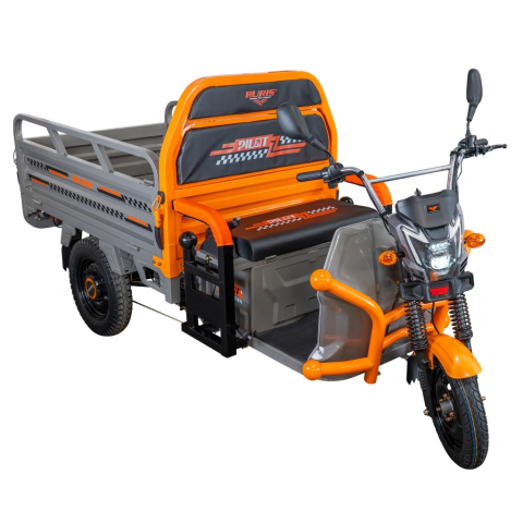 Triciclu electric cargo RURIS Pilot 3120G GRI fara permis, 2000W, viteza 25 km/h, autonomie 70 km [2]
