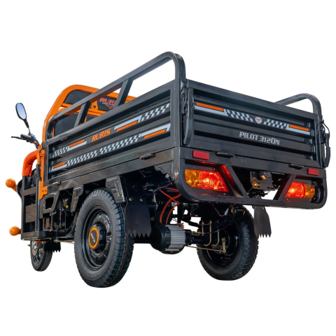 Triciclu electric cargo RURIS Pilot 3120N NEGRU fara permis, 2000W, viteza 25 km/h, autonomie 70 km [14]