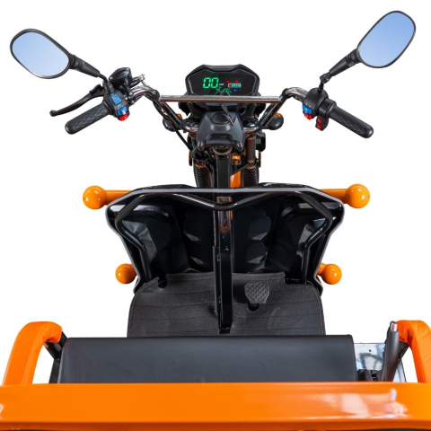 Triciclu electric cargo RURIS Pilot 3120N NEGRU fara permis, 2000W, viteza 25 km/h, autonomie 70 km [25]
