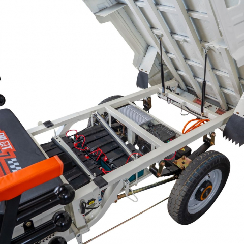 Triciclu electric cargo RURIS Pilot 3130A ALB fara permis, 3600W, viteza 25 km/h, autonomie 80 km [27]