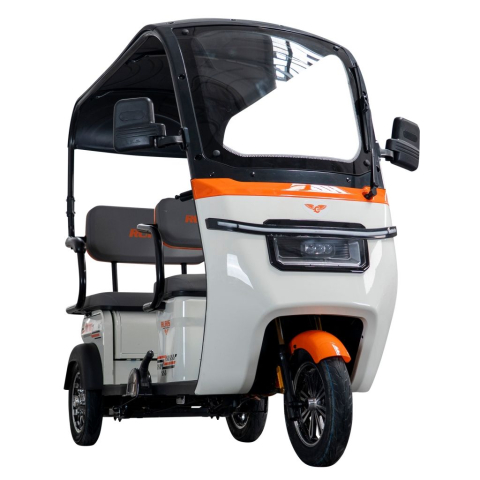 Triciclu electric cu cabina RURIS Pilot 3070A ALB fara permis, 2900W, viteza 25 km/h, autonomie 60 km [2]