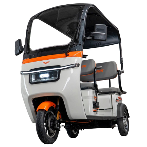 Triciclu electric cu cabina RURIS Pilot 3070A ALB fara permis, 2900W, viteza 25 km/h, autonomie 60 km [7]