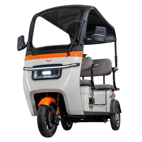 Triciclu electric cu cabina RURIS Pilot 3070A ALB fara permis, 2900W, viteza 25 km/h, autonomie 60 km [8]
