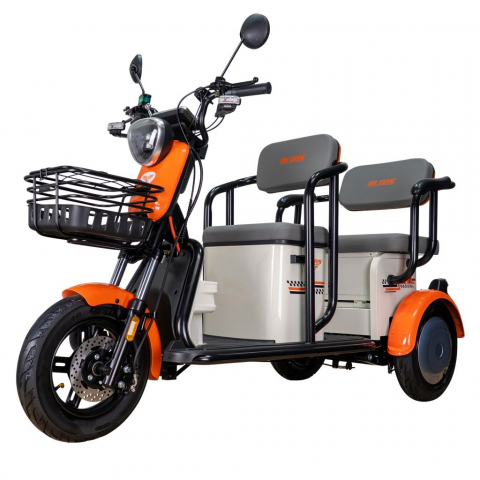 Vehicule de Lucru si Transport - Triciclu electric RURIS Pilot 3020A ALB fara permis, 2000W, viteza 25 km/h, autonomie 50 km