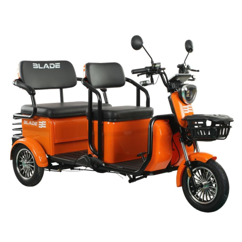 Triciclu electric persoane BLADE TRIP X2 Portocaliu-Negru 2000W, 2 locuri - CIV inclus [3]