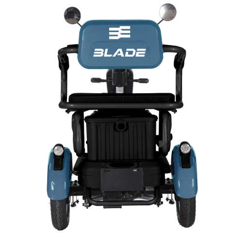 Triciclu electric persoane BLADE VIVA 14, 1200W, Albastru/Negru, autonomie pana la 50 km, CIV inclus [2]
