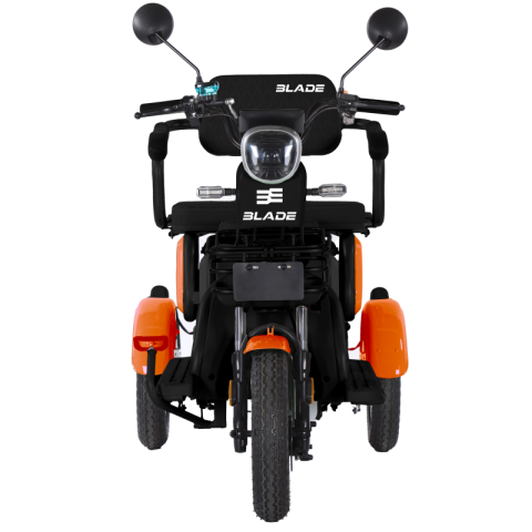 Triciclu electric persoane BLADE VIVA 14, 1200W, Portocaliu/Negru, autonomie pana la 50 km, CIV inclus [1]