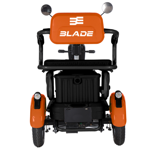 Triciclu electric persoane BLADE VIVA 14, 1200W, Portocaliu/Negru, autonomie pana la 50 km, CIV inclus [2]