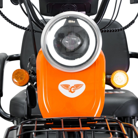 Triciclu electric RURIS Pilot 3010G Gri, 1600W, 2 locuri, autonomie pana la 50 km [14]