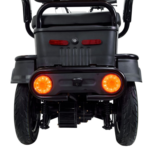 Triciclu electric RURIS Pilot 3010G Gri, 1600W, 2 locuri, autonomie pana la 50 km [10]